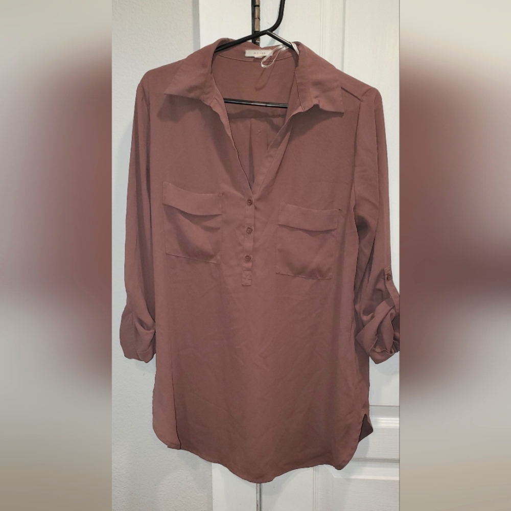 Nordstrom brand taupe tunic M